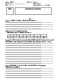 2 Đề kiểm tra 45 phút số 2 môn Đại số Lớp 7