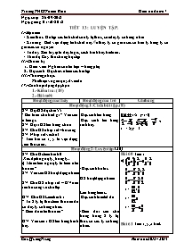 Giáo án Đại số 7 - Tiết 13: Luyện tập - Năm học 2012-2013 - Chu Quang Trung