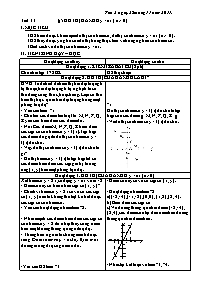 Giáo án Đại số 7 - Tiết 33: Đồ thị hàm số y = ax (a ≠ 0) - Năm học 2011-2012