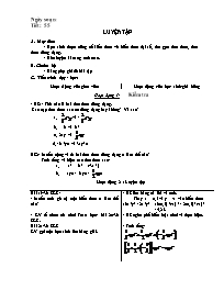 Giáo án Đại số 7 - Tiết 55: Luyện tập (Mới)