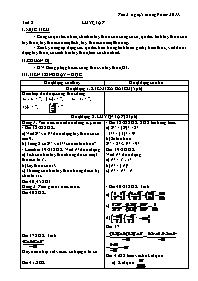 Giáo án Đại số 7 - Tiết 8: Luyện tập - Năm học 2011-2012