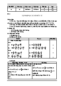 Giáo án Đại số Lớp 7 - Chương trình học kỳ 1 - Năm học 2010-2011