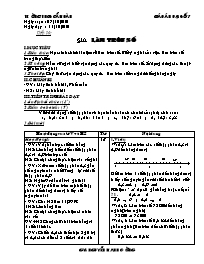 Giáo án Đại số Lớp 7 - Tiết 14: Làm tròn số - Năm học 2010-2011 - Nguyễn Mạnh Cường