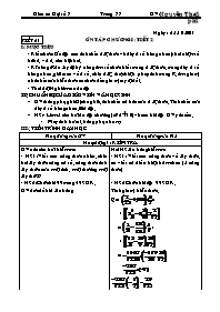 Giáo án Đại số Lớp 7 - Tiết 21 đến 26 - Năm học 2011-2012 - Nguyễn Thái Phi