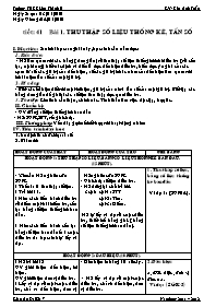 Giáo án Đại số Lớp 7 - Tiết 41 đến 58 - Năm học 2011-2012 - Kha Anh Tuấn