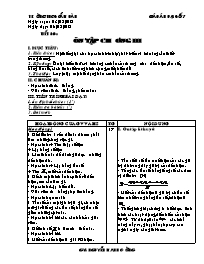 Giáo án Đại số Lớp 7 - Tiết 49: Ôn tập Chương