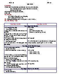 Giáo án Đại số Lớp 7 - Tiết 53+54