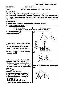Giáo án Hình học 7 - Tiết 17: Tổng ba góc của một tam giác - Năm học 2011-2012