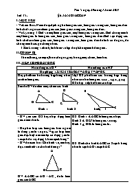 Giáo án Hình học 7 - Tiết 35: Tam giác cân - Năm học 2011-2012