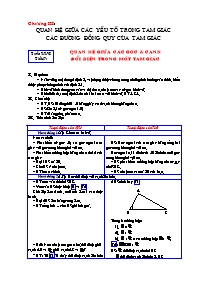 Giáo án Hình học Lớp 7 - Tiết 47 đến 56