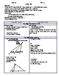 Giáo án Hình học Lớp 7 - Tiết 48+49