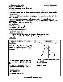 Giáo án Hình học Lớp 7 - Tiết 62: Tính chất ba đường trung trực của một tam giác - Năm học 2011-2012 - Nguyễn Mạnh Cường
