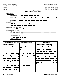 Giáo án Hình học Lớp 9 - Tiết 46: Cung chứa góc (Tiếp theo) - Năm học 2012-2013 - Nguyễn Văn Tý