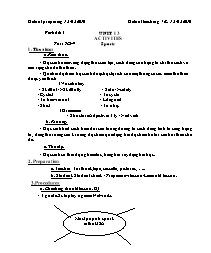 Giáo án môn Tiếng Anh Lớp 7 - Unit 13: Activities - Period 81, Part A3-4: Sports