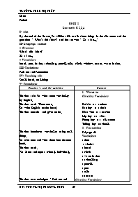 Giáo án môn Tiếng Anh Lớp 6 - Unit 2: At school - Lesson 6: C 2, 3, 4 - Vương Thị Phương Trúc