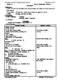 Giáo án môn Tiếng Anh Lớp 7 - Năm học 2010-2011 - Lể Hiểu