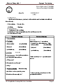 Giáo án môn Tiếng Anh Lớp 7 - Unit 15: Out going - Lesson 4: B3 - Nguyễn Văn Lương