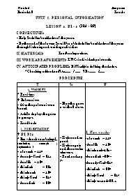 Giáo án môn Tiếng Anh Lớp 7 - Unit 2: Personal information - Lesson 4: B1-4