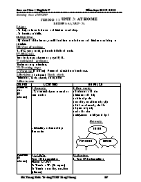 Giáo án môn Tiếng Anh Lớp 7 - Unit 3: At home - Bùi Trung Hiếu