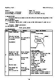 Giáo án môn Tiếng Anh Lớp 7 - Unit 4: At school - Lesson 5: The library (B 2, 3)