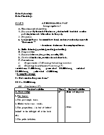 Giáo án môn Tiếng Anh Lớp 7 - Unit 9: At home and away - Language focus 3