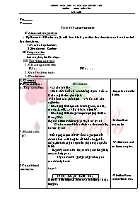 Giáo án Tiếng Anh Lớp 9 - Period 68: Revision