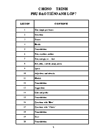 Giáo án bồi dưỡng phụ đạo môn Tiếng Anh Lớp 7 - Học kì II