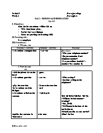 Giáo án môn Tiếng Anh 7 - Unit 2: Rersonal information - Period 8: A4, A5