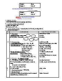 Giáo án môn Tiếng Anh Khối 7 (Bản mới)