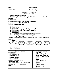 Giáo án môn Tiếng Anh Khối 7 - Period 50, Unit 8: Places - Lesson 3: B1