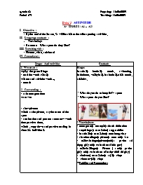 Giáo án môn Tiếng Anh Khối 7 - Unit 13: Activities - Period 79: A-Sports (A1-A2)