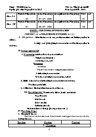 Giáo án môn Tiếng Anh Khối 7 - Unit 2: Personal information - Period 7: A-Atelephone numbers A1, 2, 3 - Trường THCS Ngam La