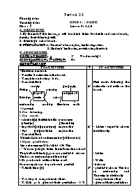 Giáo án môn Tiếng Anh Khối 7 - Unit 4: (cont) - Period 22, Lesson 2: A3-5