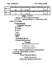 Giáo án môn Tiếng Anh Khối 7 - Unit 8: Places - Period 48: B1, 4: At the post office - Trường THCS Ngam La