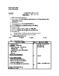 Giáo án môn Tiếng Anh Khối 7 - Unit 9: At home and away - Lesson 4: B1-2 (p.92)