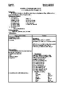 Giáo án môn Tiếng Anh Khối 7 - Unit 9: At home and away - Period 55: A-A holiday in Nha Trang (A1)