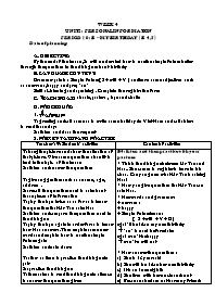 Giáo án môn Tiếng Anh Khối 7 - Week 4, 5