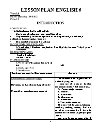 Giáo án môn Tiếng Anh Lớp 7 - Năm học 2012-2013 (Chuẩn kiến thức)