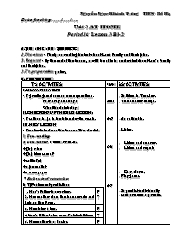 Giáo án môn Tiếng Anh Lớp 7 - Period 16, Unit 3: At home - Lesson 3: B1-2 - Nguyễn Ngọc Khánh