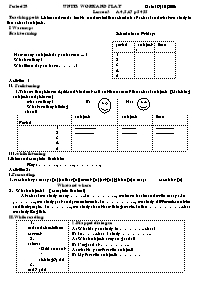 Giáo án môn Tiếng Anh Lớp 7 - Period 28, Unit 5: Work and play - Lesson 3: A4, 5, 6, 7