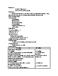 Giáo án môn Tiếng Anh Lớp 7 - Period 37, Unit 6: After school - Lesson 6: B-Let’s go (3,4)