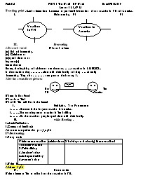 Giáo án môn Tiếng Anh Lớp 7 - Period 41, Unit 7: The world of work - Lesson 2: A2, 3