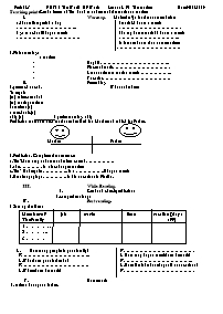 Giáo án môn Tiếng Anh Lớp 7 - Period 43, Unit 7: The world of work - Lesson 4: B1