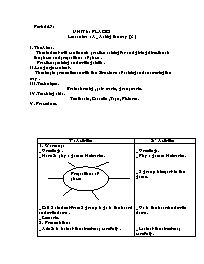 Giáo án môn Tiếng Anh Lớp 7 - Period 47, Unit 8: Places - Lesson 2: A-Asking the way (3)