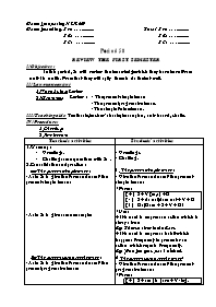 Giáo án môn Tiếng Anh Lớp 7 - Period 50-53