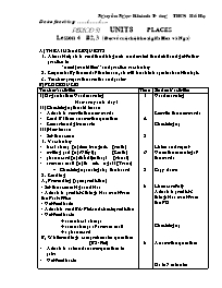 Giáo án môn Tiếng Anh Lớp 7 - Period 51, Unit 8: Places - Lesson 4: B2, 3 - Nguyễn Ngọc Khánh