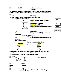 Giáo án môn Tiếng Anh Lớp 7 - Period 55, Unit 9: At home and Away - Lesson 1