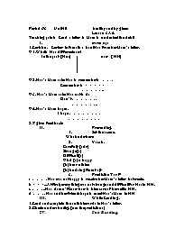 Giáo án môn Tiếng Anh Lớp 7 - Period 63, Unit 10: Healthy and hygiene - Lesson 3: A4