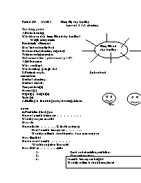 Giáo án môn Tiếng Anh Lớp 7 - Period 66, Unit 11: Keep fit, stay healthy - Lesson 1: A1. A check up