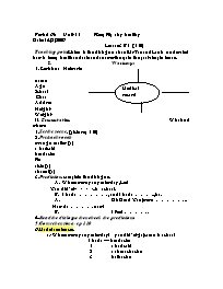 Giáo án môn Tiếng Anh Lớp 7 - Period 68, Unit 11: Keep fit, stay healthy - Lesson 3: B1